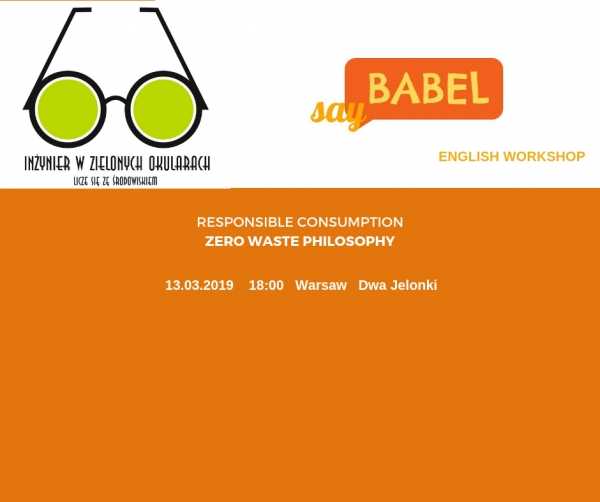 SayBabel English workshop - Zero Waste Philosophy