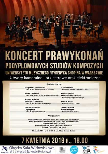 Koncert Prawykonań Podyplomowych Studiów Kompozycji UMFC 