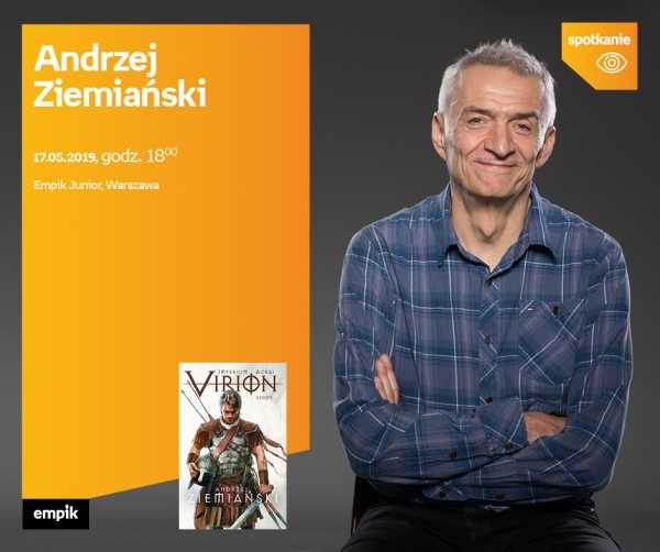 Andrzej Ziemiański z najnowszą książką „Virion 3. Adept” w salonie Empik Junior