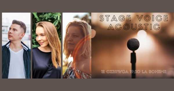 Koncert "Stage Voice Acoustic" w La Boheme