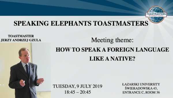 Toastmasters Speaking Elephants
