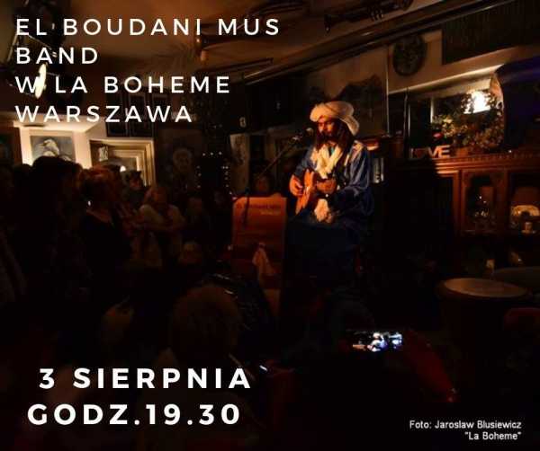 Tradycyjna muzyka Sahary - Mustapha El Boudani w La Boheme