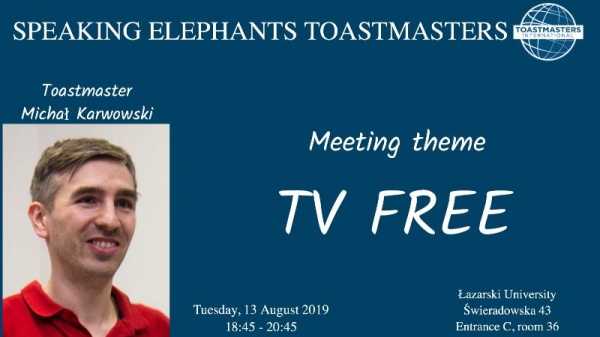 Speaking Elephants Toastmasters - TV-free
