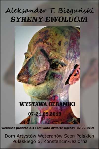 "Syreny-ewolucja" wystawa ceramiki Aleksandra T. Bieguńskiego