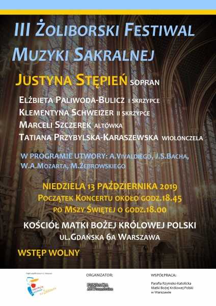 III Żoliborski Festiwal Muzyki Sakralnej