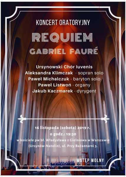 Koncert Oratoryjny Requiem Fauré
