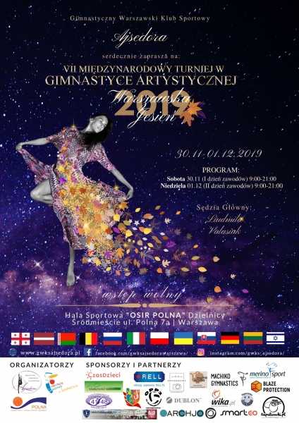 VII Międzynarodowy Turniej w Gimnastyce Artystycznej Warszawska Jesień 2019