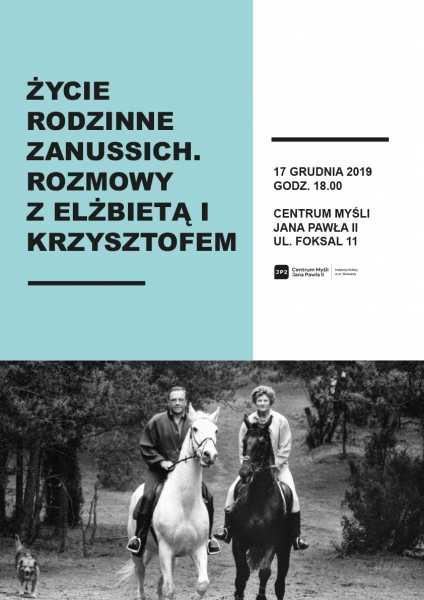 Spotkanie z Krzysztofem Zanussim i prezentacja książki „Życie rodzinne Zanussich. Rozmowy z Elżbietą i Krzysztofem”
