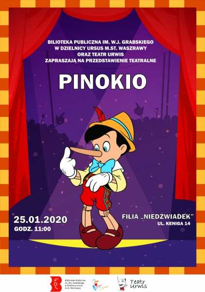 Przedstawienie „Pinokio” w Bibliotece w Ursusie