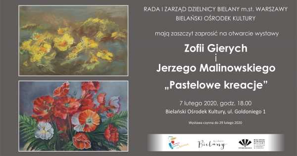 Otwarcie wystawy "Pastelowe kreacje" - malarstwo Zofii Gierych i Jerzego Malinowskiego