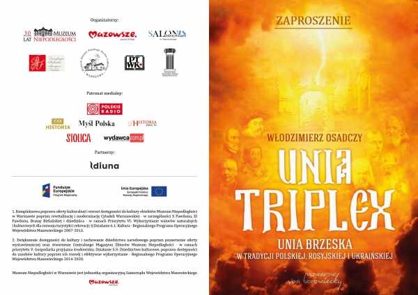 Salon Dobrej Książki - Unia Triplex: unia brzeska w tradycji polskiej, rosyjskiej i ukraińskiej