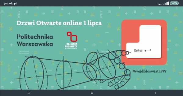 Wirtualne Drzwi Otwarte Politechniki Warszawskiej, cz. 2