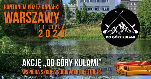 Pontonem Przez Warszawę - akcja wspierająca wyzwanie Ewy Harapin DoGÓRYKulami