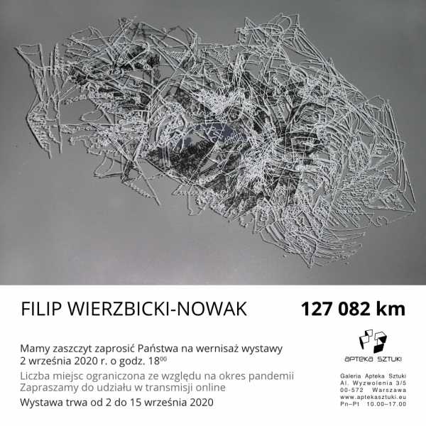 Wystawa Filipa Wierzbickiego-Nowaka "127 082 km"
