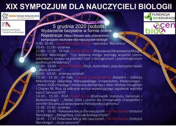 XIX Sympozjum dla Nauczycieli Biologii