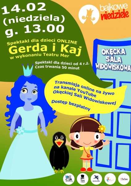 Spektakl dla dzieci ONLINE „Gerda i Kaj” Teatru Mer