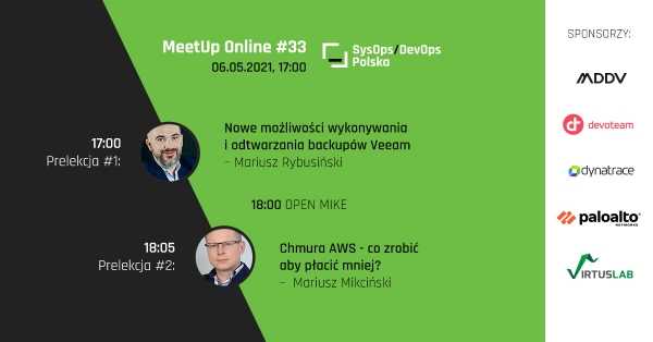 SysOps/DevOps MeetUp Online #33