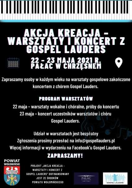 AKCJA KREACJA - warsztaty i koncert z Gospel Lauders