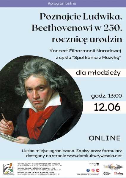 Spotkania z muzyką dla młodzieży: Poznajcie Ludwika. Beethovenowi w 250. rocznicę urodzin