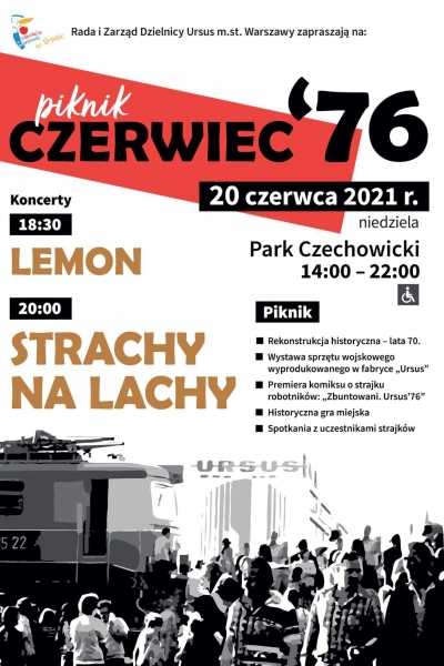 Piknik rodzinny „Czerwiec ‘76” | koncert Lemon i Strachy na Lachy