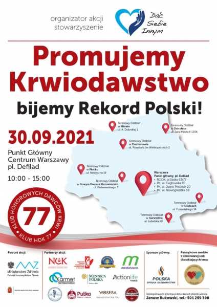 Promuję Krwiodawstwo - biję Rekord Polski!