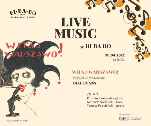 Live Music w Bi Ba Bo - Inspiracja wieczoru: Bill Evans