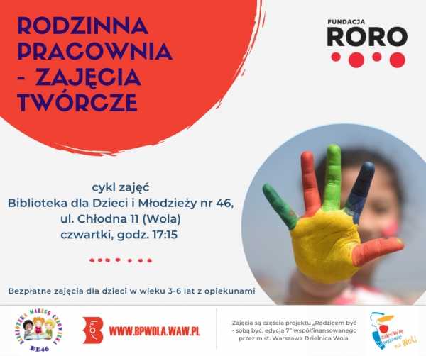 Rodzinna pracownia - zajęcia twórcze  dla dzieci i opiekunów