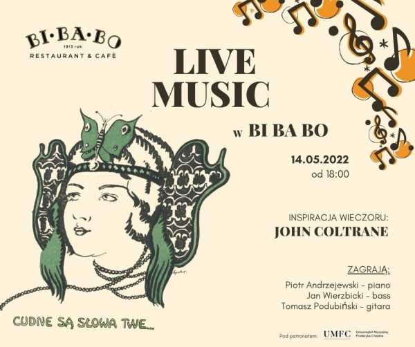 Live Music w Bi Ba Bo - Inspiracja wieczoru: JOHN COLTRANE