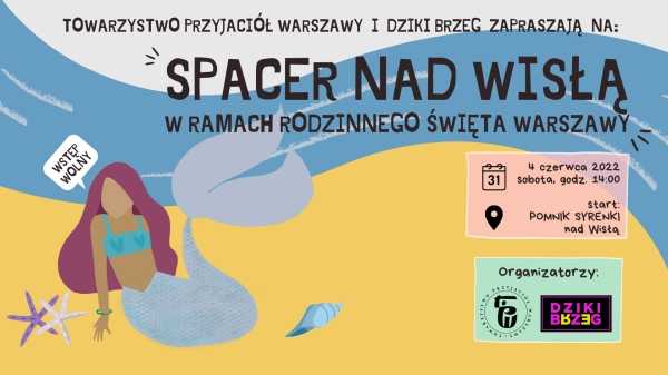 Spacer nad Wisłą w ramach Rodzinnego Święta Warszawy | TPW i Dziki Brzeg