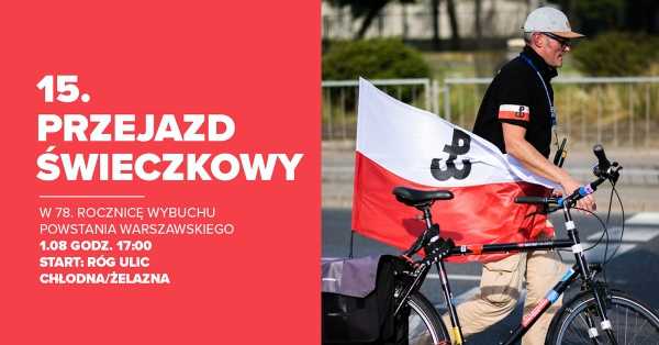Przejazd Świeczkowy - rowerowy przejazd miejscami pamięci Powstania Warszawskiego na Woli