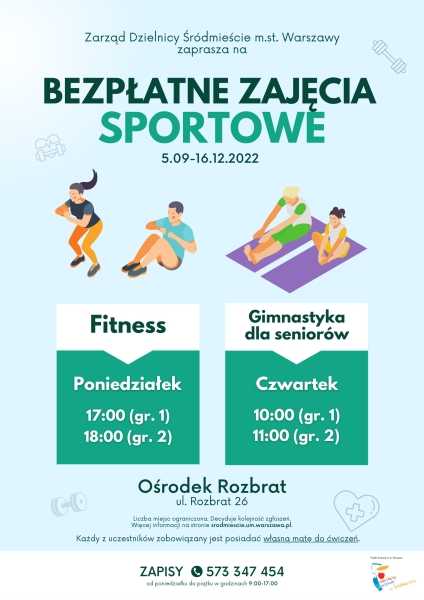 Bezpłatne zajęcia sportowe w Śródmieściu - GIMNASTYKA