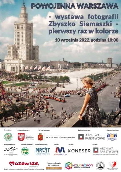 Powojenna Warszawa – wystawa fotografii Zbyszko Siemaszki” – wydarzenie główne wystawy