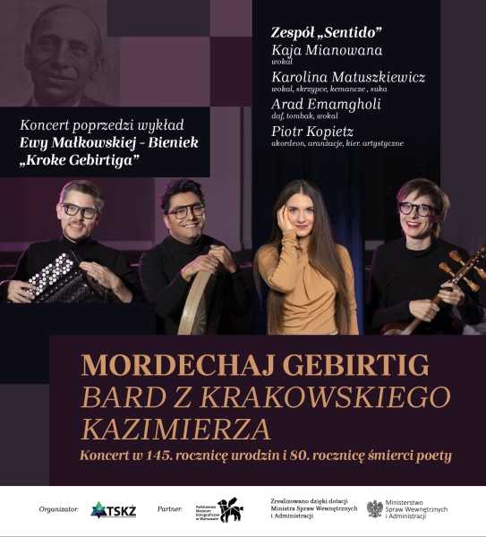 Koncert „Mordechaj Gebirtig - Bard z krakowskiego Kazimierza”