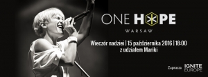 One Hope Warsaw: koncert Mariki