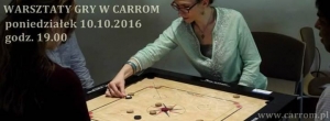 Gramy w carrom i uczymy - carrom workshop & open practice