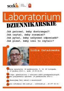 Laboratorium dziennikarskie dla młodzieży z Lidią Ostałowską