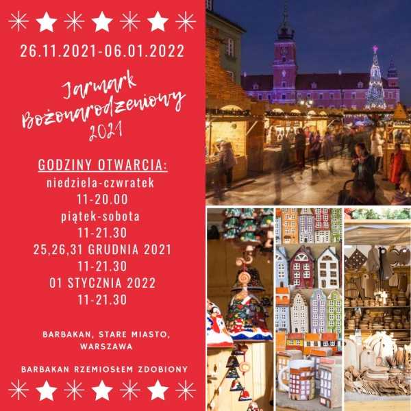 Jarmark Bożonarodzeniowy 2021 w Warszawie