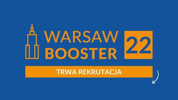 Warsaw Booster ’22 - rekrutacja