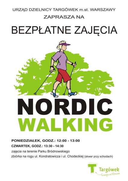 Bezpłatne zajęcia nordic walking na Targówku Bezpłatne zajęcia nordic walking na Targówku