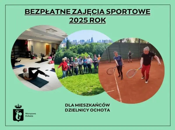 Darmowe zajęcia sportowo-rekreacyjne dla mieszkańców Ochoty Darmowe zajęcia sportowo-rekreacyjne dla mieszkańców Ochoty