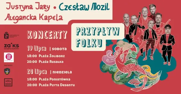 Przypływ Folku na Plaży Poniatówka