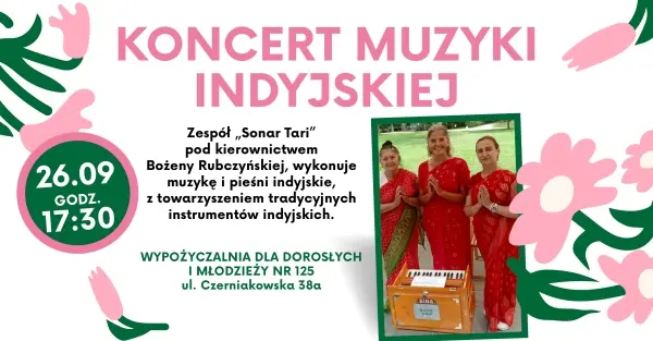 KONCERT MUZYKI INDYJSKIEJ | Zespół Sonar Tari