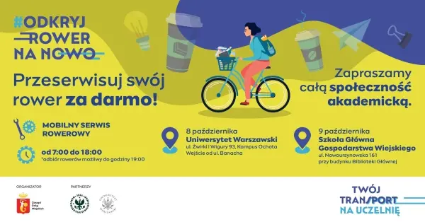 Mobilny Serwis Rowerowy na UW - przeserwisuj swój jednoślad za free!