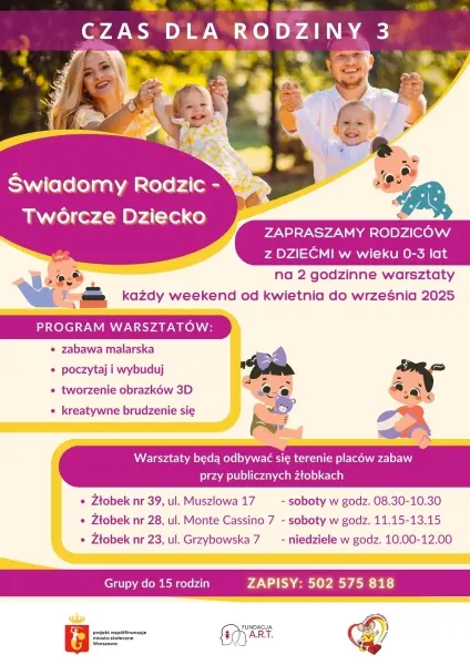 Warsztaty "Świadomy Rodzic - Twórcze Dziecko"