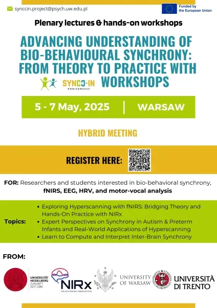 Advancing Understanding of Bio-Behavioural Synchrony: From Theory to Practice with SYNCC-IN Workshops