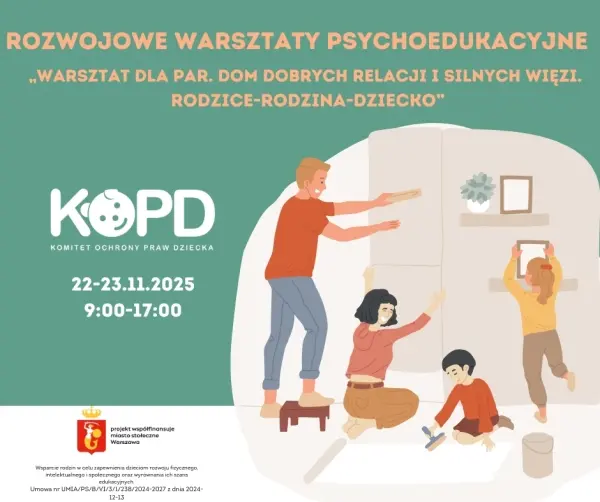 BEZPŁATNY WARSZTAT DLA PAR: DOM DOBRYCH RELACJI I SILNYCH WIĘZI