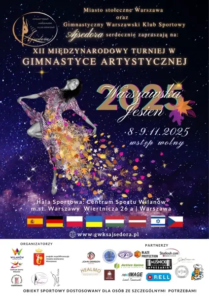 XII Międzynarodowy Turniej w Gimnastyce Artystycznej „Warszawska Jesień 2025”