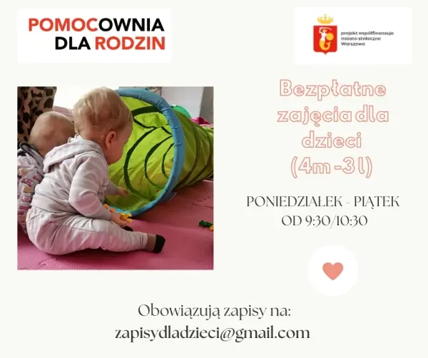 Bezpłatne zajęcia dla maluchów Fundacji POMOCOWNIA