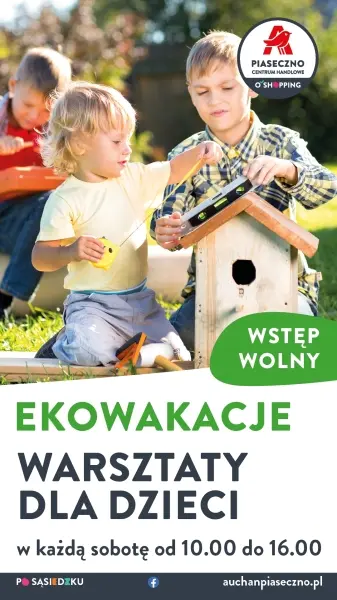 Ekowakacje - warsztaty dla dzieci - budowa domków dla owadów i tworzenie przypinek