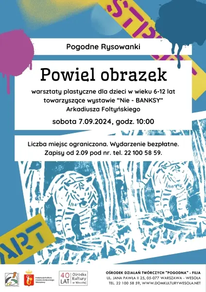 „Powiel obrazek” – warsztaty plastyczne z cyklu Pogodne Rysowanki